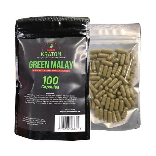 DASH KRATOM 100CT CAPSULES Dymok Smoke Shop