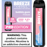 Breeze Smoke Pro Edition 6ML 2000 Puffs 1000mAh Prefilled Synthetic Nicotine Salt Pod Device With Mesh Coil Technology