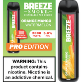 Breeze Smoke Pro Edition 6ML 2000 Puffs 1000mAh Prefilled Synthetic Nicotine Salt Pod Device With Mesh Coil Technology