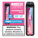 Breeze Smoke Pro Edition 6ML 2000 Puffs 1000mAh Prefilled Synthetic Nicotine Salt Pod Device With Mesh Coil Technology