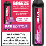 Breeze Smoke Pro Edition 6ML 2000 Puffs 1000mAh Prefilled Synthetic Nicotine Salt Pod Device With Mesh Coil Technology