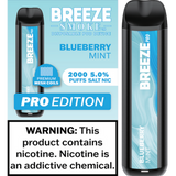 Breeze Smoke Pro Edition 6ML 2000 Puffs 1000mAh Prefilled Synthetic Nicotine Salt Pod Device With Mesh Coil Technology