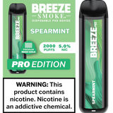 Breeze Smoke Pro Edition 6ML 2000 Puffs 1000mAh Prefilled Synthetic Nicotine Salt Pod Device With Mesh Coil Technology