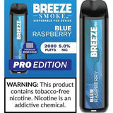 Breeze Smoke Pro Edition 6ML 2000 Puffs 1000mAh Prefilled Synthetic Nicotine Salt Pod Device With Mesh Coil Technology