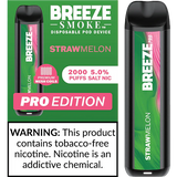 Breeze Smoke Pro Edition 6ML 2000 Puffs 1000mAh Prefilled Synthetic Nicotine Salt Pod Device With Mesh Coil Technology