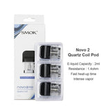 SMOK Novo 2 Refillable 1.8ML / 2ML Replacement Pods - Pack Of 3