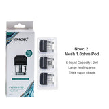 SMOK Novo 2 Refillable 1.8ML / 2ML Replacement Pods - Pack Of 3