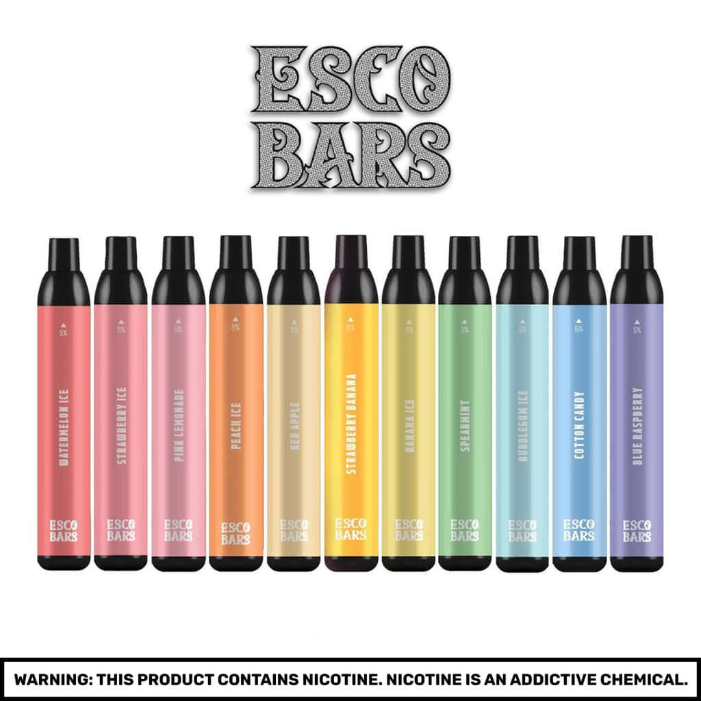 Esco Bars H2O 6ML 2500 Puffs Prefilled Water Based Nicotine Salt Disposable Vape Device Hydrated by Aquios