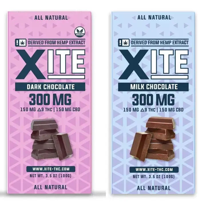 XITE DELTA 9 300MG CHOCOLATE BAR (30MG PER BREAK)