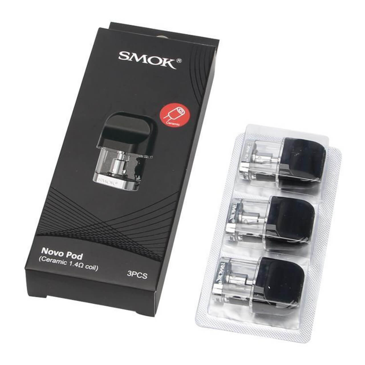 SMOK Novo Refillable 2ML Replacement Pods - Pack Of 3