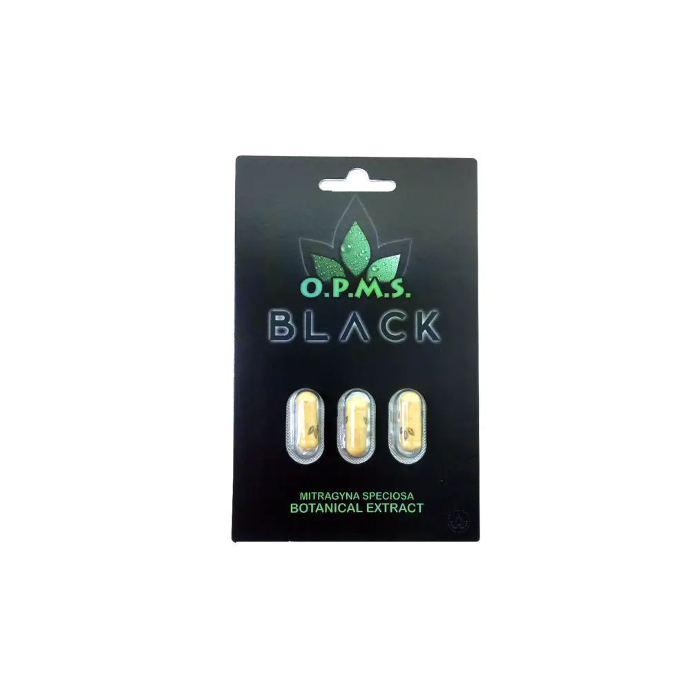 OPMS KRATOM BLACK 3CT CAPSULES