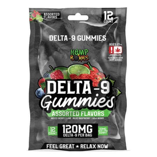 HEMP BOMB DELTA 9 120MG GUMMIES