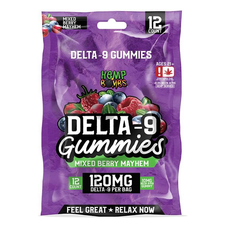 HEMP BOMB DELTA 9 120MG GUMMIES