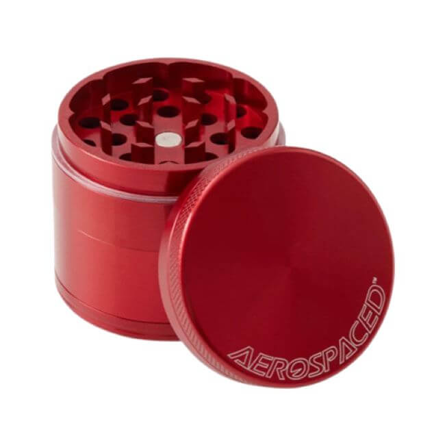 AEROSPACED BY HS 4 PARTS 50MM RED COLOR GRINDER