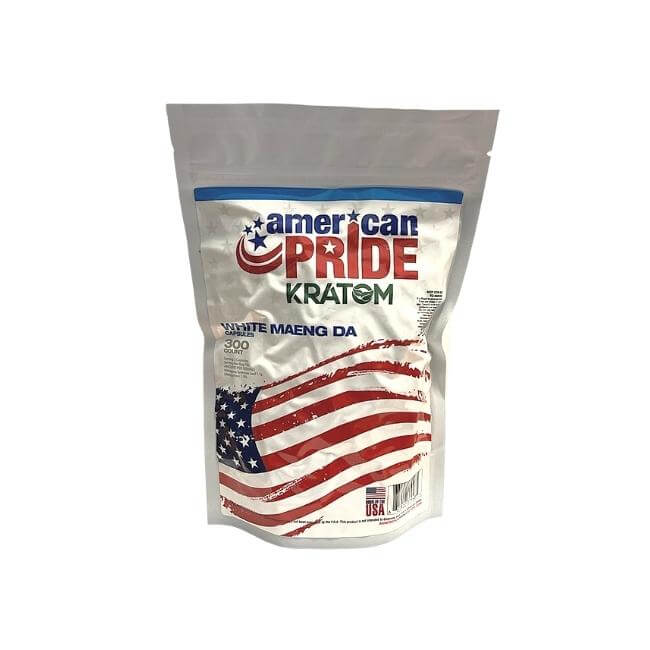 AMERICAN PRIDE KRATOM 300CT WHITE MAENG DA