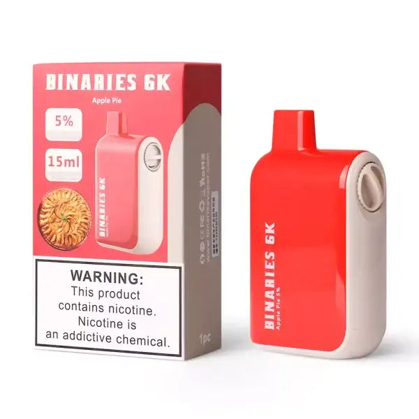 Binaries 6K 15ML 6000 Puffs 650mAh Adjustable Airflow Prefilled Nicotine Salt Rechargeable Disposable Device With Mesh Coil By Horizon Tech