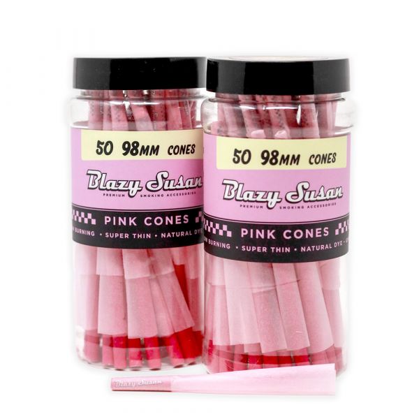 BLAZY SUSAN 98 MM PINK CONES BOX OF 50 CT