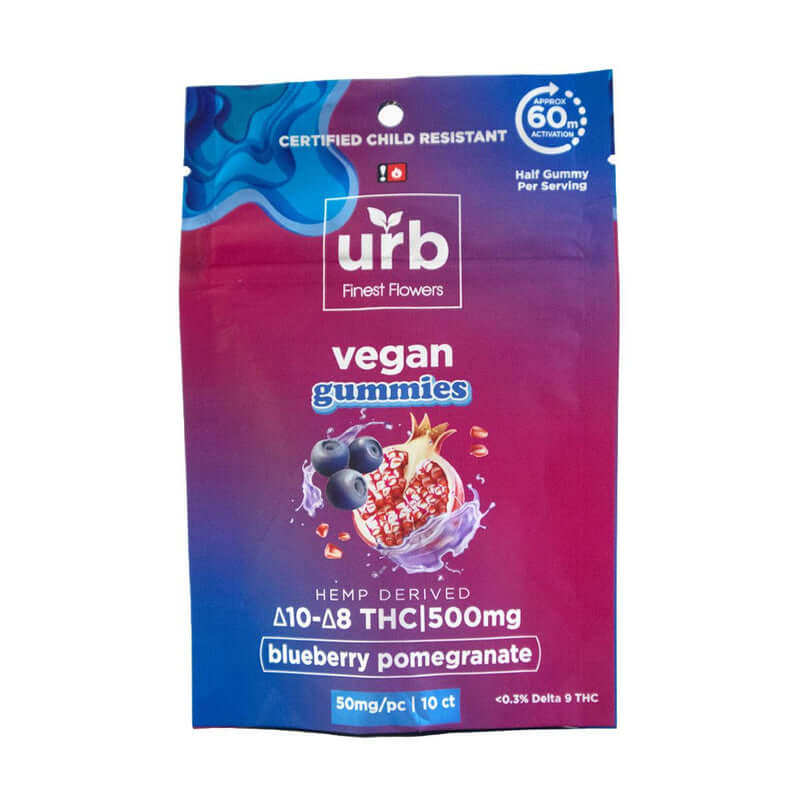 URB DELTA 10 D8 THC (500MG) VEGAN GUMMIES