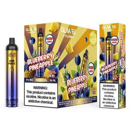 Glamee Flow 16ML 4500 Puffs 2200mAh Prefilled Nicotine Salt Disposable Device With Mesh Coil & Adjustable Airflow