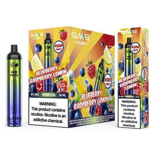 Glamee Flow 16ML 4500 Puffs 2200mAh Prefilled Nicotine Salt Disposable Device With Mesh Coil & Adjustable Airflow