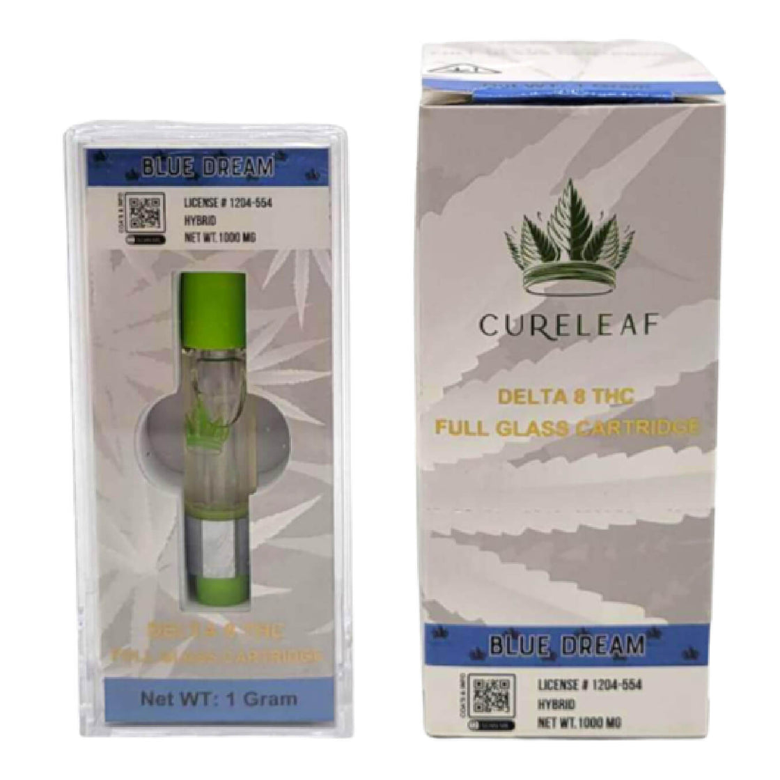 CURELEAF DELTA 8 THC GULL GLASS 1ML CART