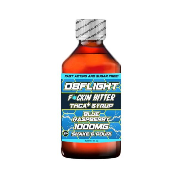 D8FLIGHT THCA 1000MG 120ML 4OZ SYRUP BOTTLE