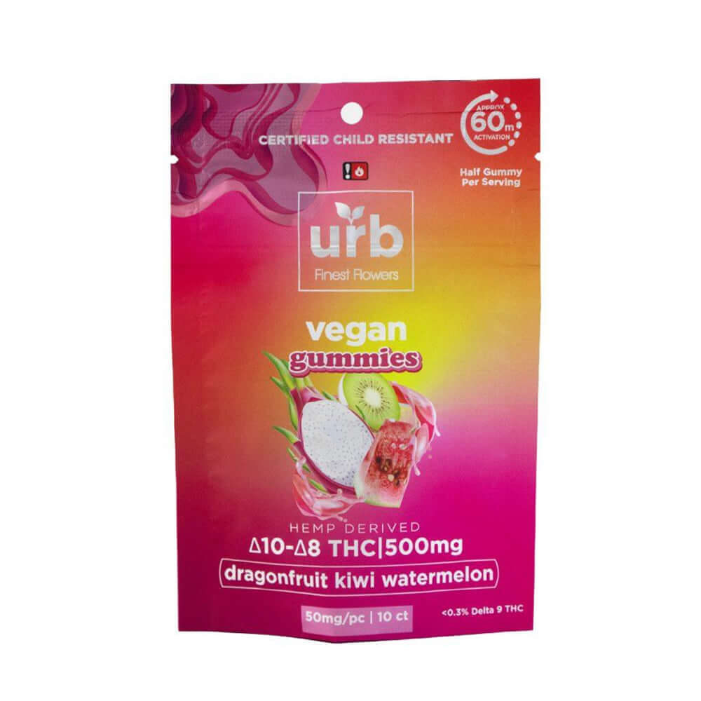 URB DELTA 10 D8 THC (500MG) VEGAN GUMMIES