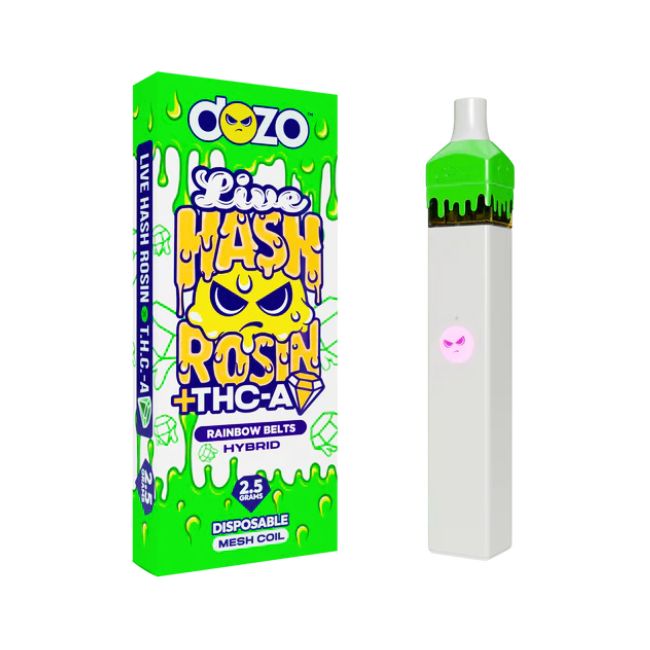 DOZO LIVE HASH ROSIN THC-A 2.5GM DISPOSABLE