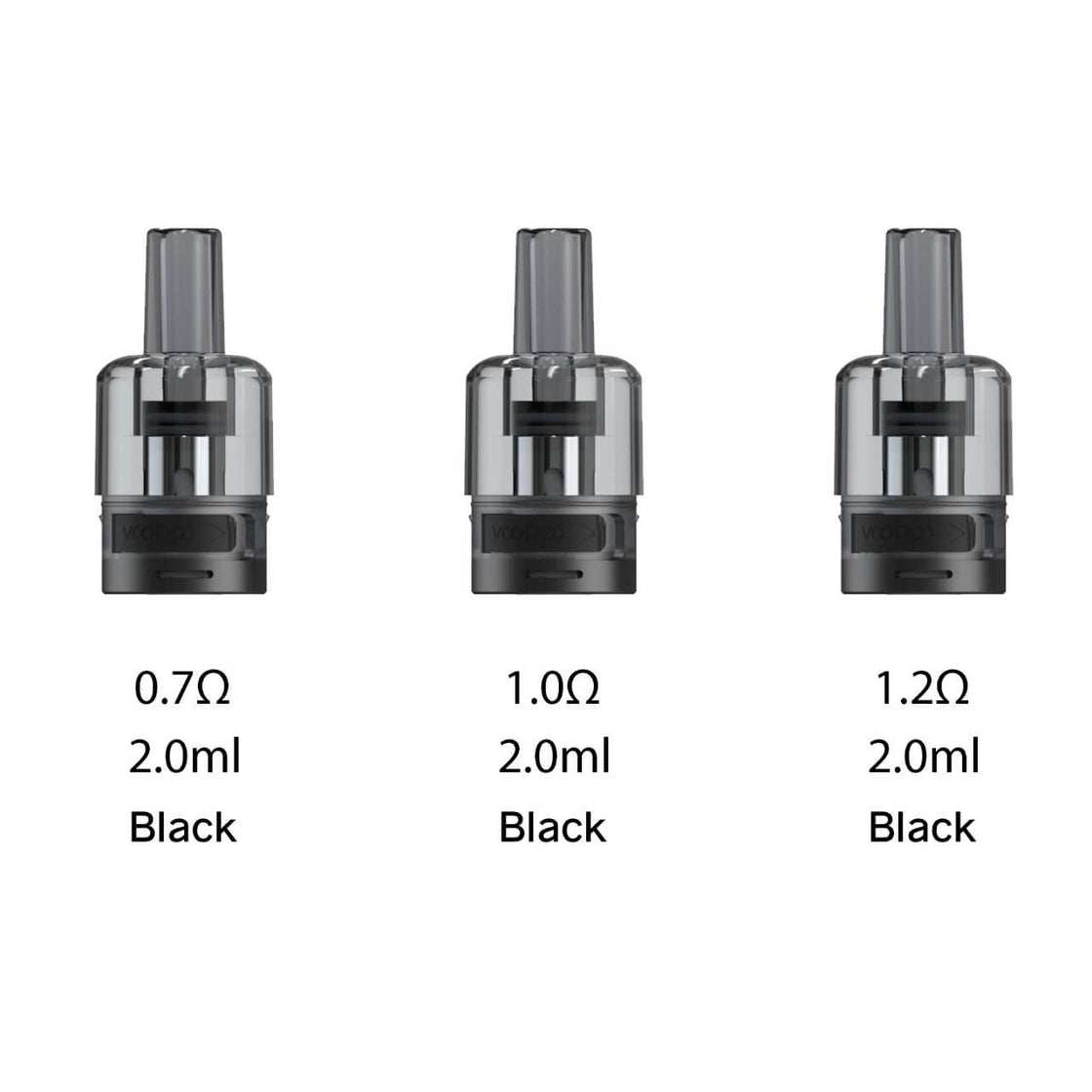 VooPoo ITO 2ML Refillable Replacement Cartridge - Pack of 2