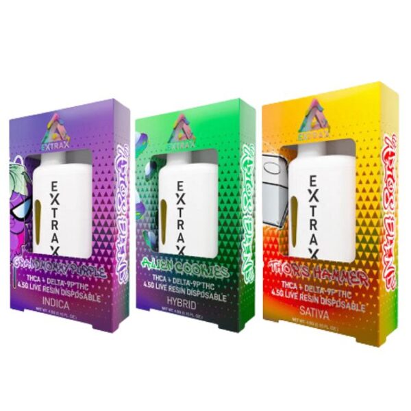 EXTRAX ADIOS BLENDS THCA + D-9P THC 4.5GM LIVE RESIN DISPOSABLE