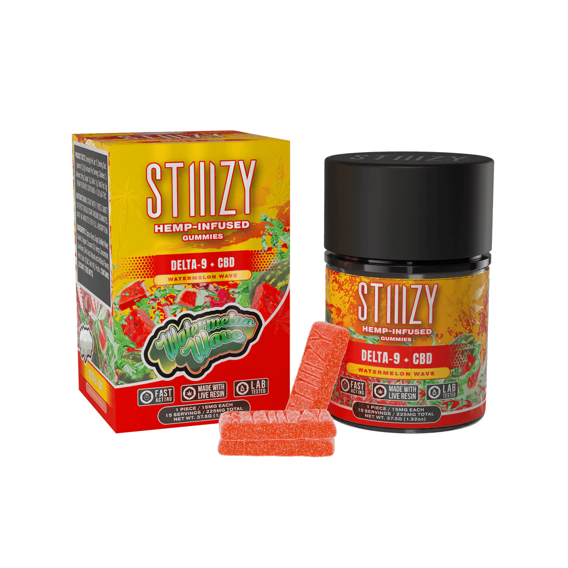 STIIIZY DELTA 9 + CBD 225MG GUMMIES