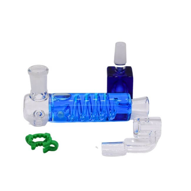 6″ GYLCERIN CHILLER DUAL KIT WITH BANGER AND BOWL HAND PIPE