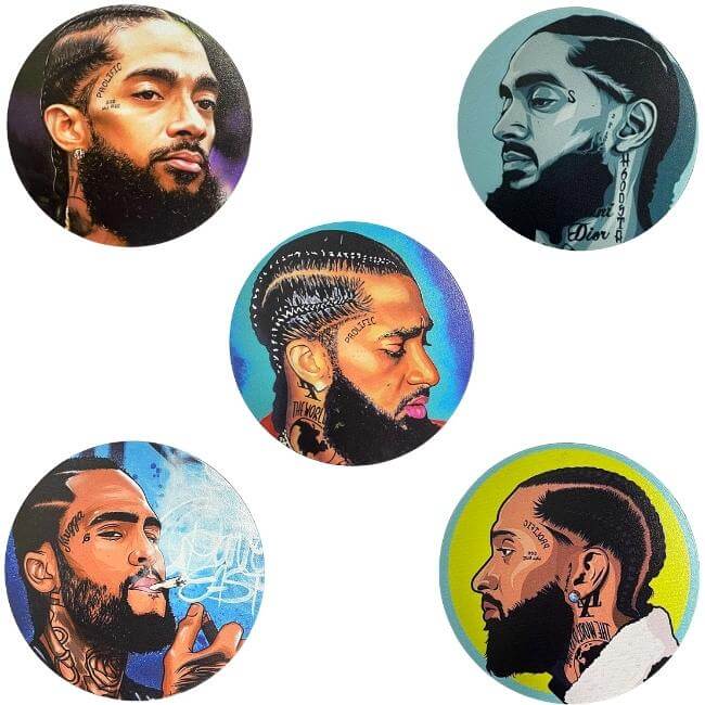 NIPSEY HUSSLE / CANNABS / 420 DESIGN 110MM GRINDER