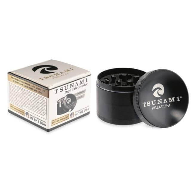 TSUNAMI DRY HERB CAVED SUNKEN TOP 50MM GRINDER