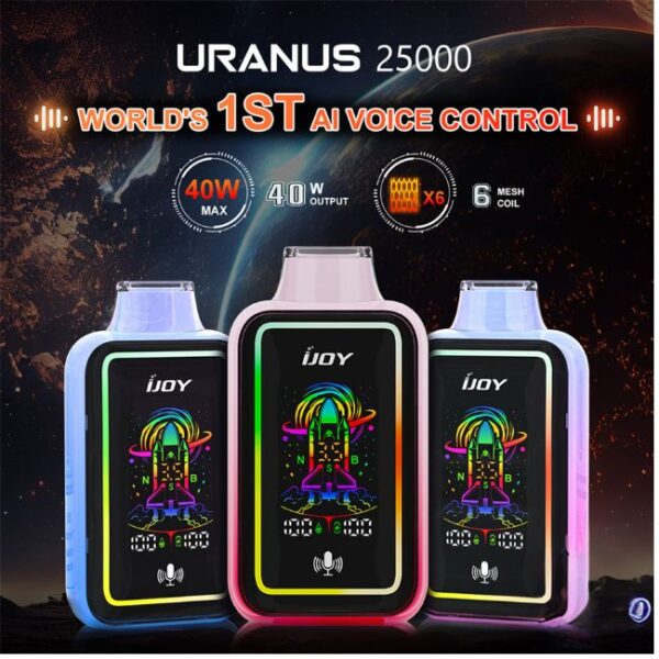 IJOY URANUS VOICE CONTROL 5% DISPOSABLE 25K PUFFS