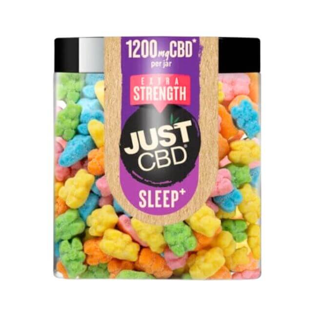 JUST CBD NIGHT TIME SOUR BEAR EXTRA STRENGTH 1200MG GUMMIES JAR