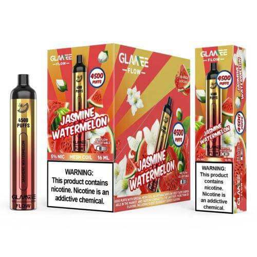 Glamee Flow 16ML 4500 Puffs 2200mAh Prefilled Nicotine Salt Disposable Device With Mesh Coil & Adjustable Airflow