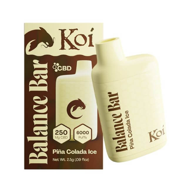 KOI BALANCE BAR 250MG PURE CBD (120ML) 6K PUFFS DISPOSABLE