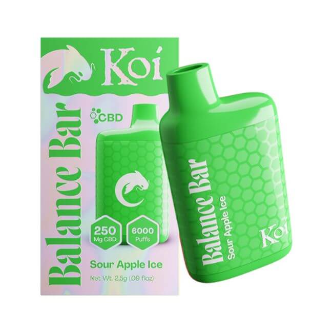 KOI BALANCE BAR 250MG PURE CBD (120ML) 6K PUFFS DISPOSABLE