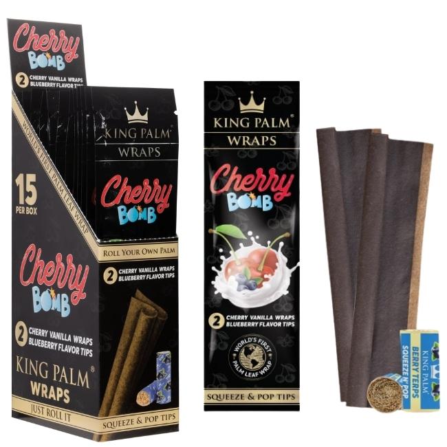 KING PALM FLAVORED PALM LEAF BLUNT XL WRAPS WITH TIPS 2PK