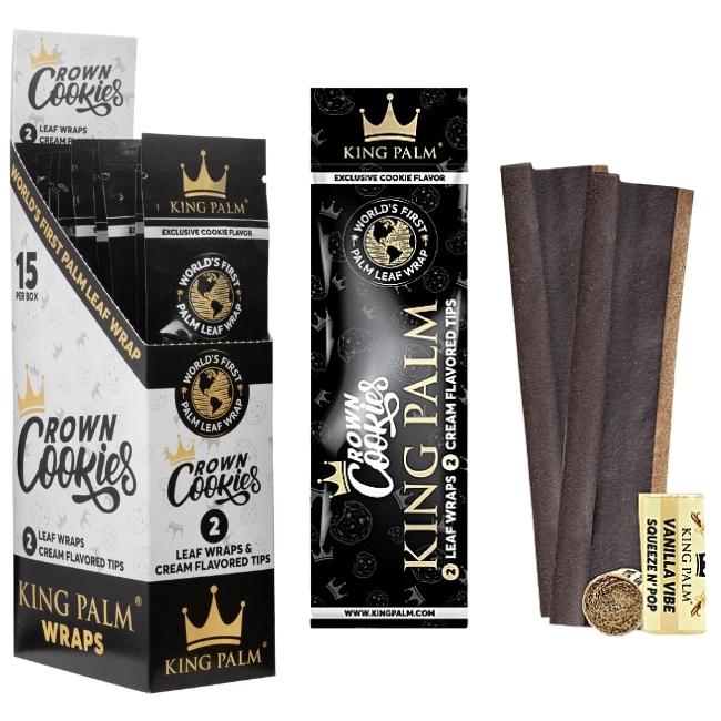 KING PALM FLAVORED PALM LEAF BLUNT XL WRAPS WITH TIPS 2PK