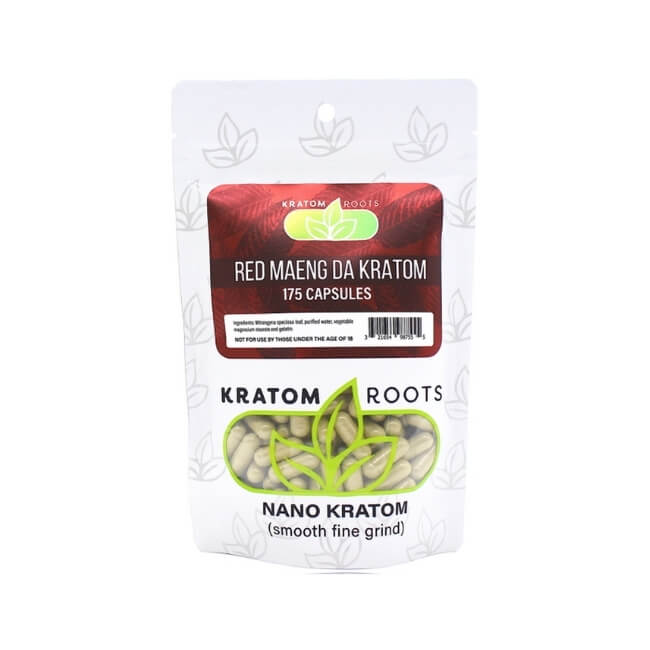 KRATOM ROOTS HIGH QUALITY NANO KRATOM 175CAPS/BAG