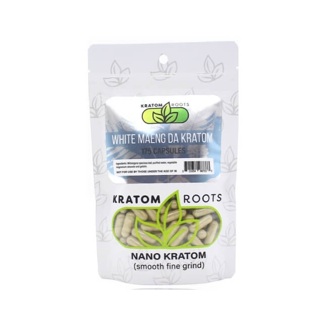 KRATOM ROOTS HIGH QUALITY NANO KRATOM 175CAPS/BAG