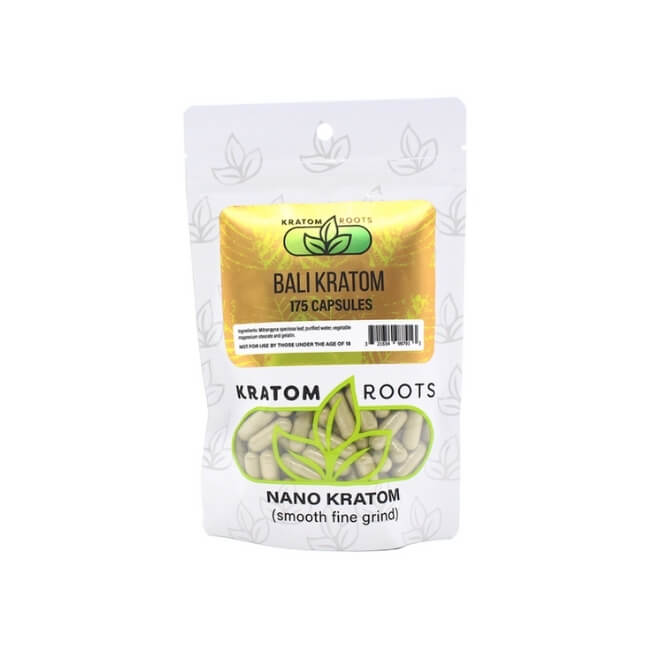 KRATOM ROOTS HIGH QUALITY NANO KRATOM 175CAPS/BAG