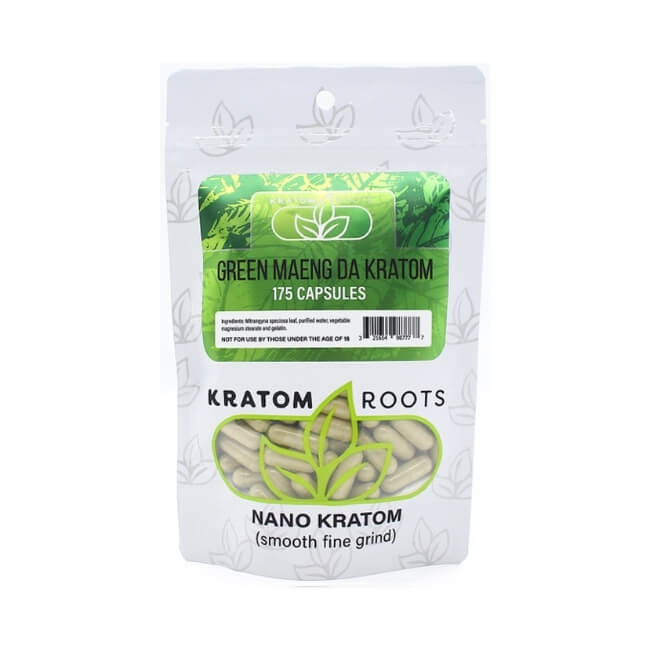 KRATOM ROOTS HIGH QUALITY NANO KRATOM 175CAPS/BAG