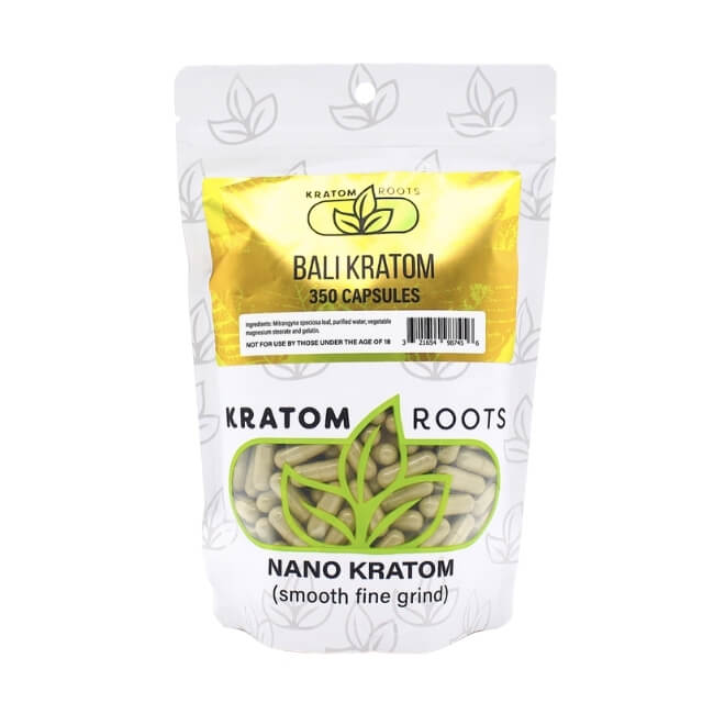 KRATOM ROOTS HIGH QUALITY NANO KRATOM 350CAPS/BAG