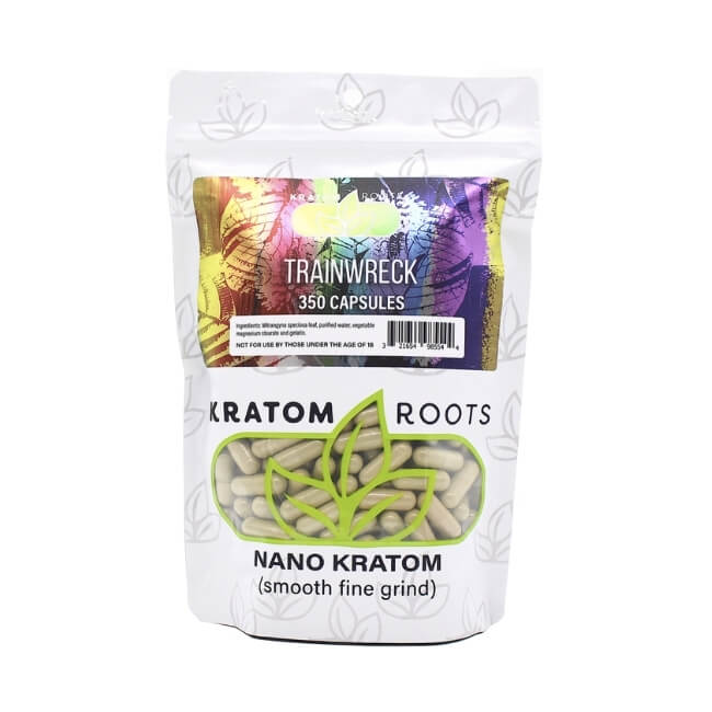 KRATOM ROOTS HIGH QUALITY NANO KRATOM 350CAPS/BAG