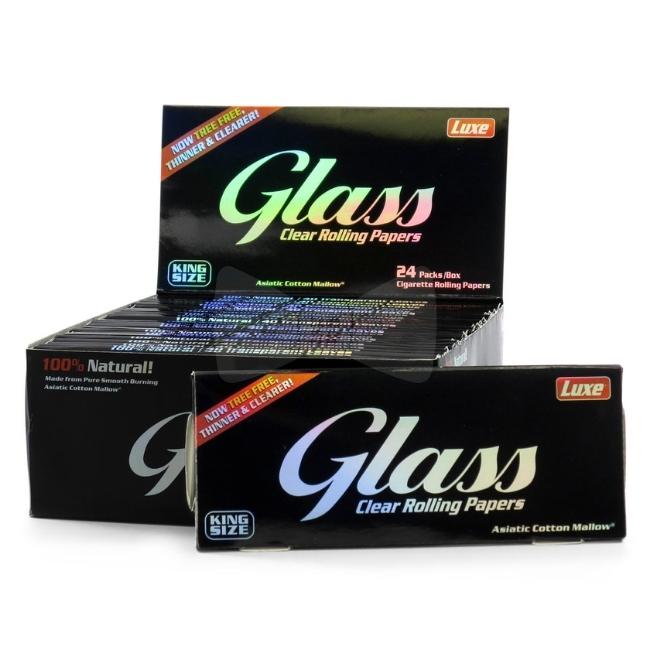 LUXE GLASS KING SIZE CLEAR ROLLING PAPER