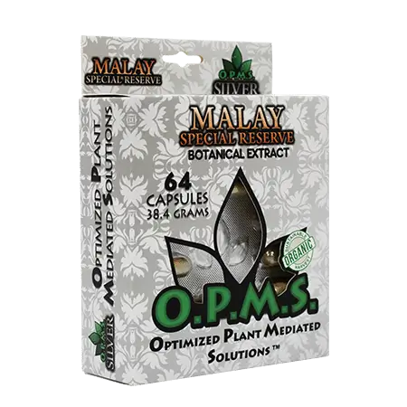 OPMS SILVER KRATOM (38.4 GRAMS) 64CT CAPSULES