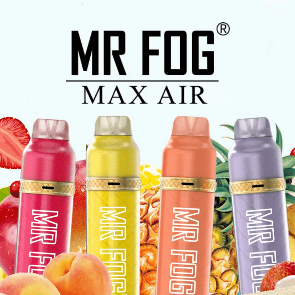 Mr Fog MAX AIR 7ML TOP AIRFLOW 3000 Puffs 1100mAh Prefilled Synthetic Nicotine Disposable With Mesh Coil Technology